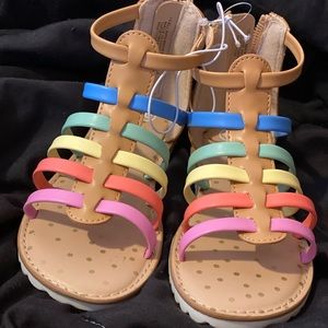 Multi Color Toddler Girl Sandals